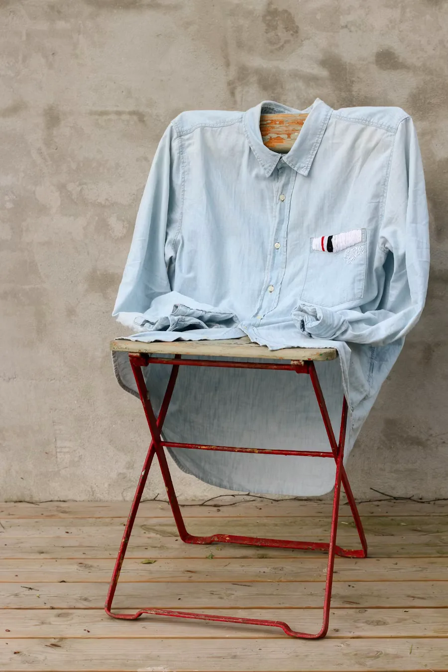 Apparel fabric and garment detail on a studio table