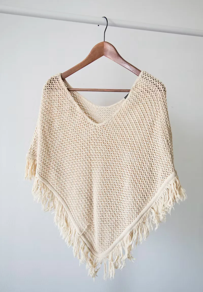 Fine gauge merino sweater flat lay